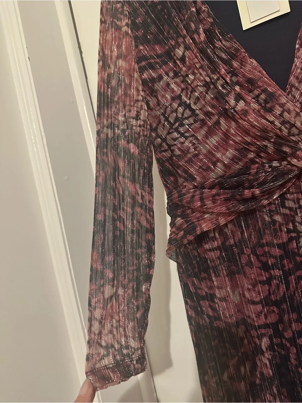 Anne Klein Lotus Pink Multi Wrap Dress